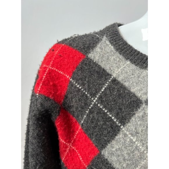 Jos. A. Bank Argyle Sweater Big and Tall XXL Grey Argyle 80% Lambs Wool 20% Ny - Picture 5 of 15